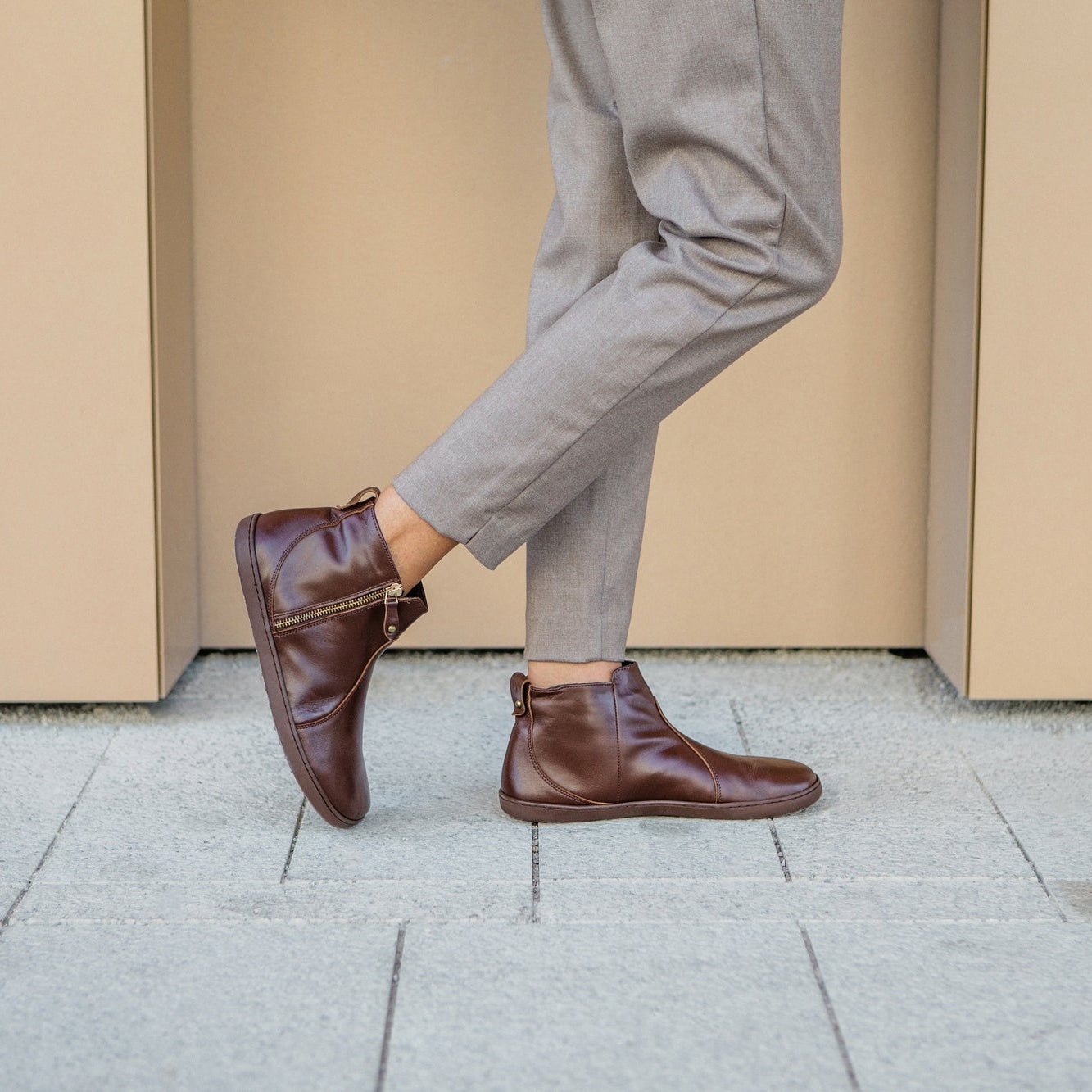 Shapen - IVY 2.0 Barefoot Ankle Boots - Brown (Womens)