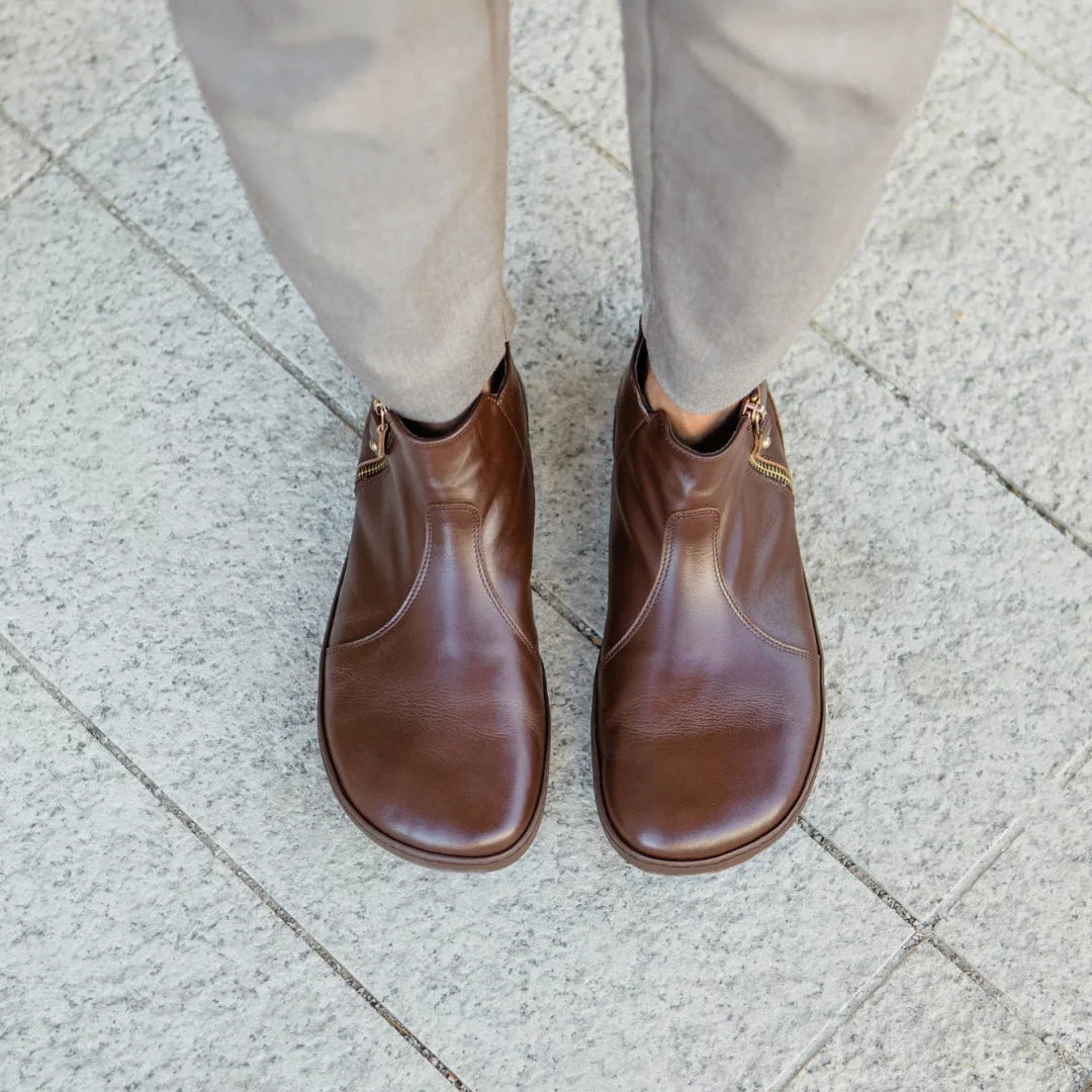 Shapen - IVY 2.0 Barefoot Ankle Boots - Brown (Womens)