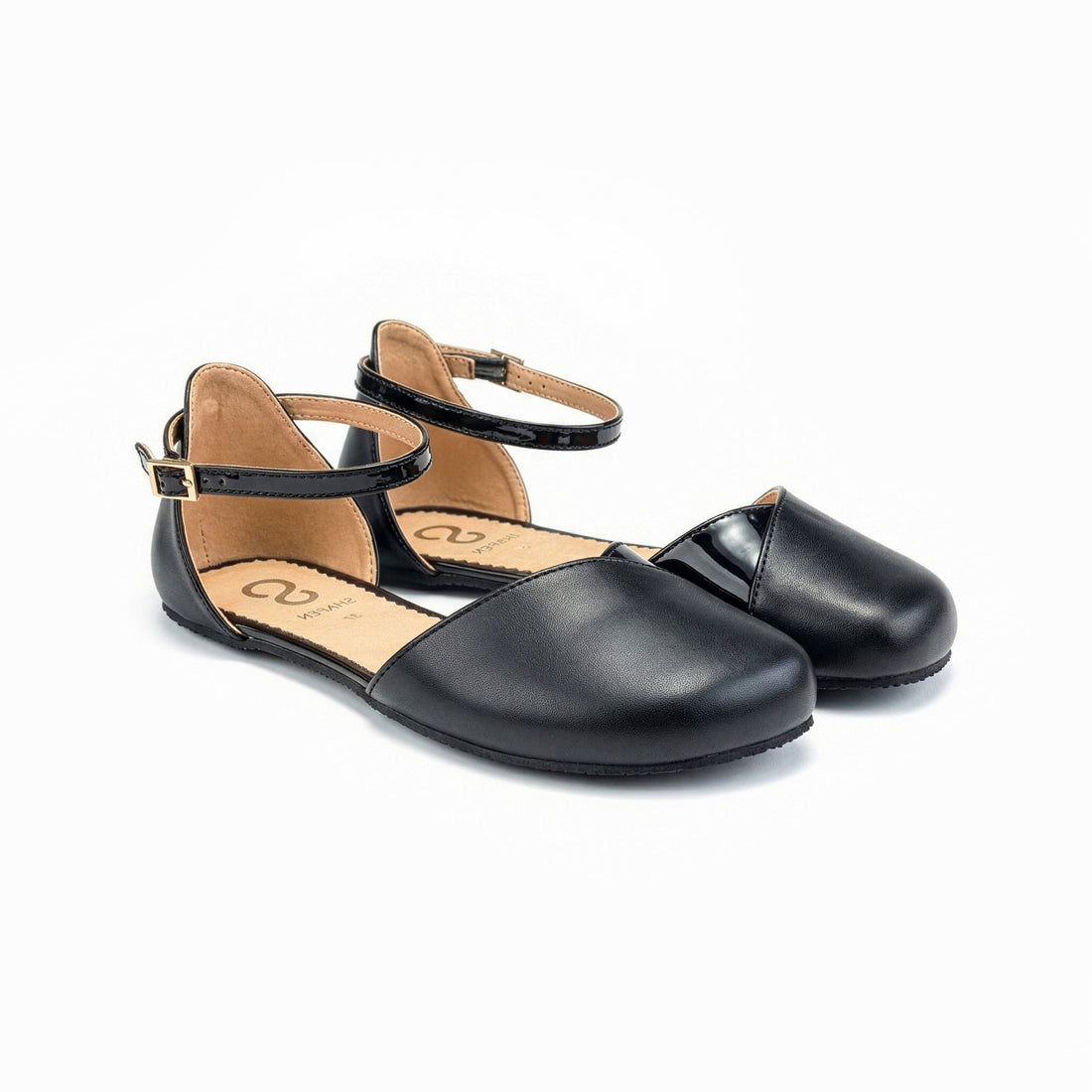 Shapen - POPPY Leather WIDE - Black (Womens)