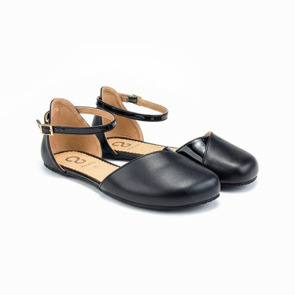 Shapen - POPPY Leather WIDE - Black (Womens)