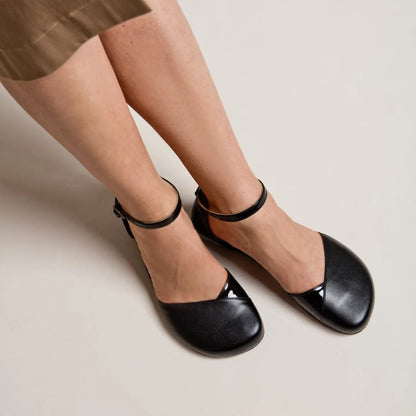 Shapen - POPPY Leather WIDE - Black (Womens)