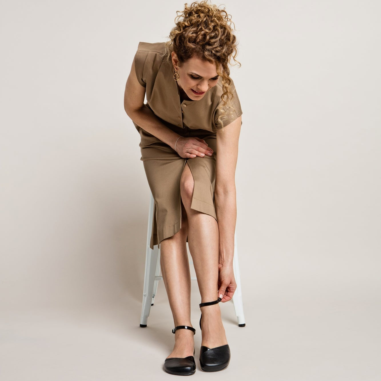 Shapen - POPPY Leather WIDE - Black (Womens)