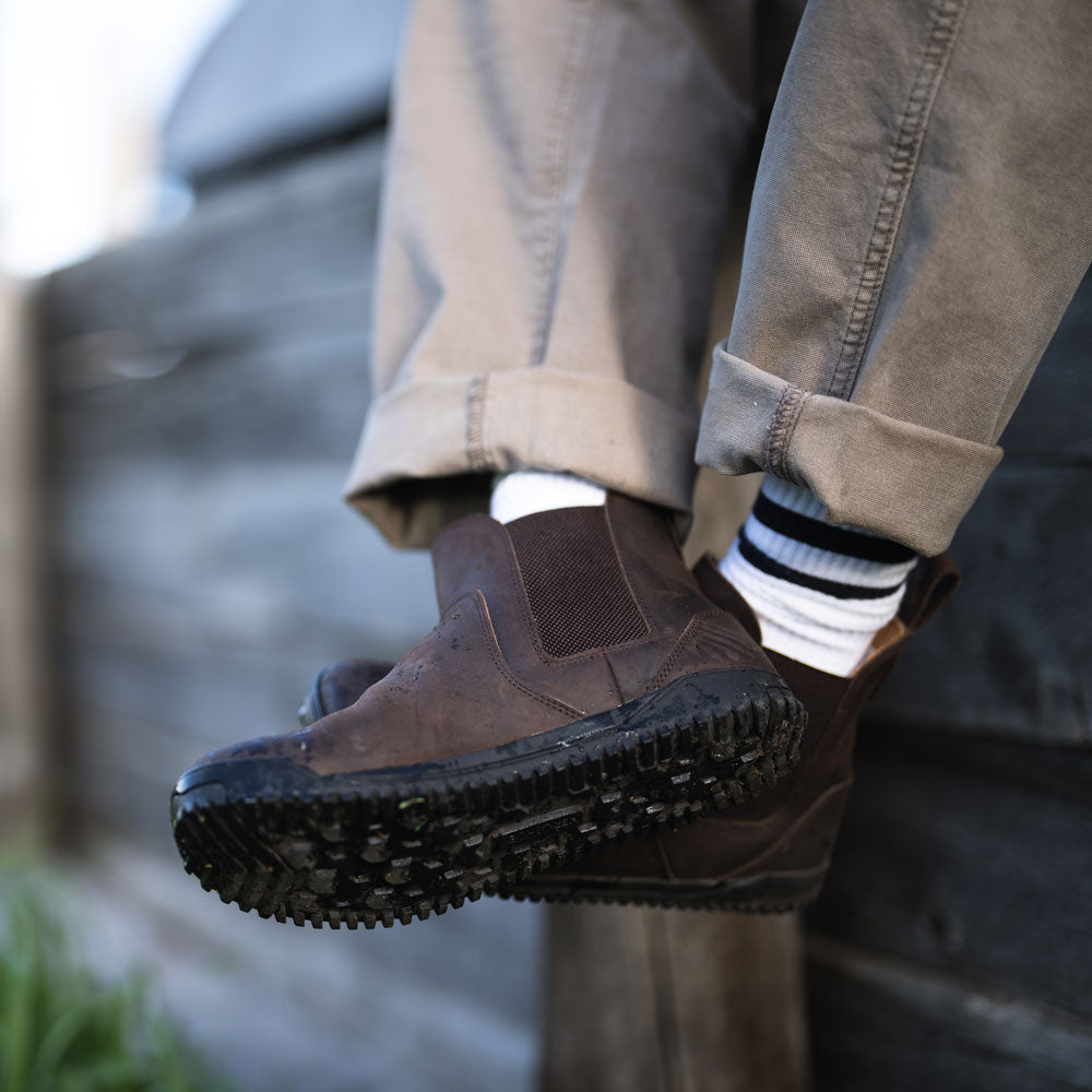XeroShoes - Ridgeway Leather Chelsea Boot - Mens - Dark Brown