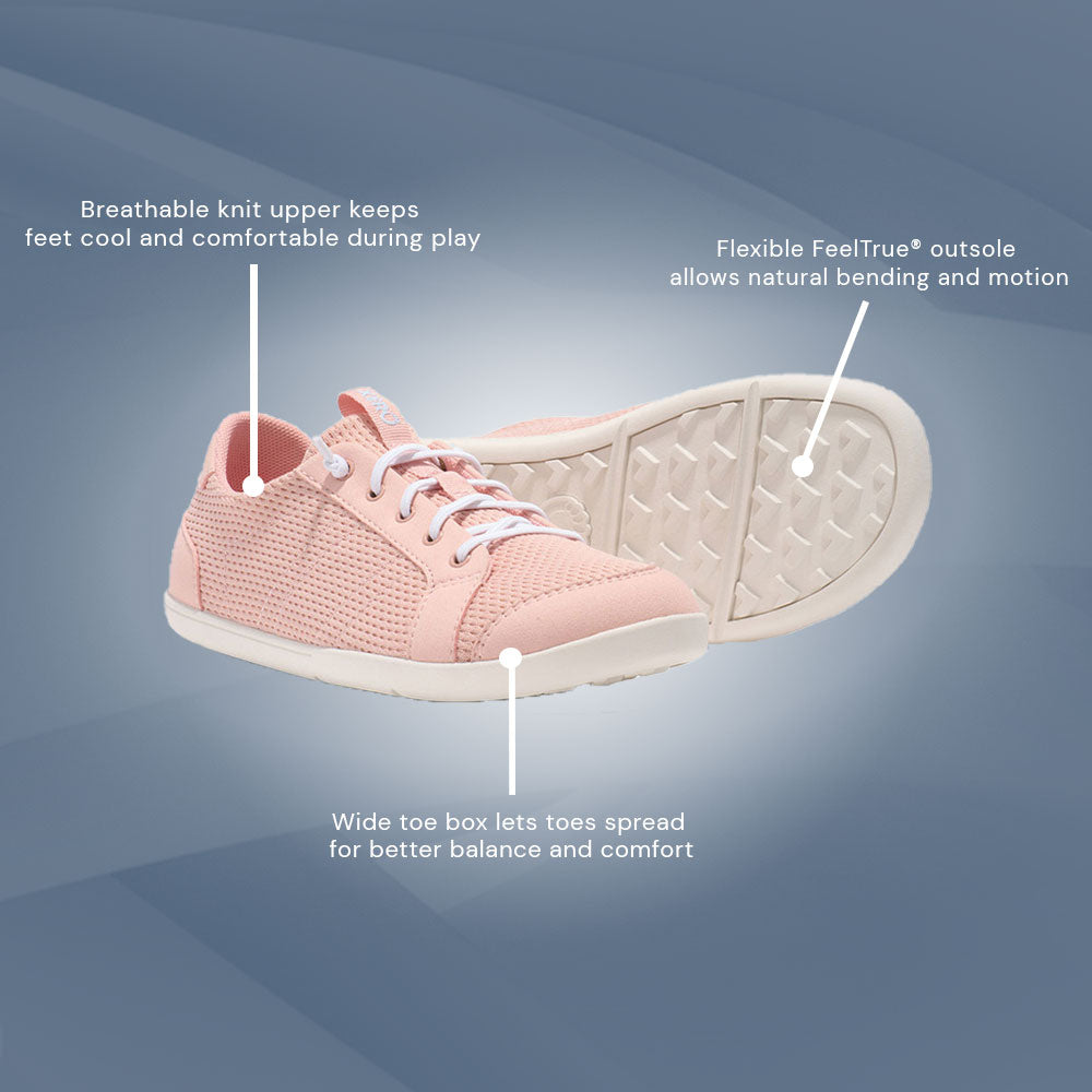 XeroShoes - Dillon Knit Sneakers - Big Kids - Pink Sand