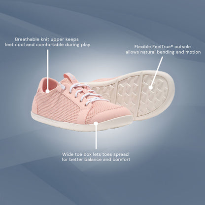XeroShoes - Dillon Knit Sneakers - Big Kids - Pink Sand