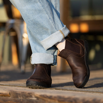 XeroShoes - Ridgeway Leather Chelsea Boot - Mens - Dark Brown