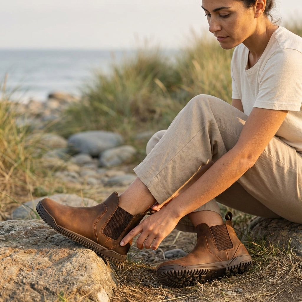 XeroShoes - Ridgeway Leather Chelsea Boot - Womens - Brown