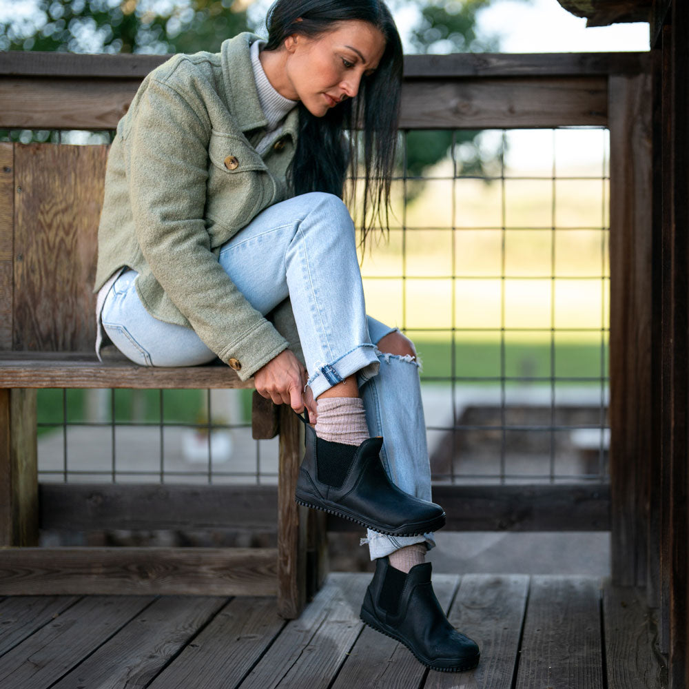 XeroShoes - Ridgeway Leather Chelsea Boot - Womens - Black