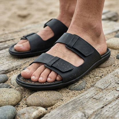 Vivobarefoot - Sensus Yin Slide (Mens) - Obsidian
