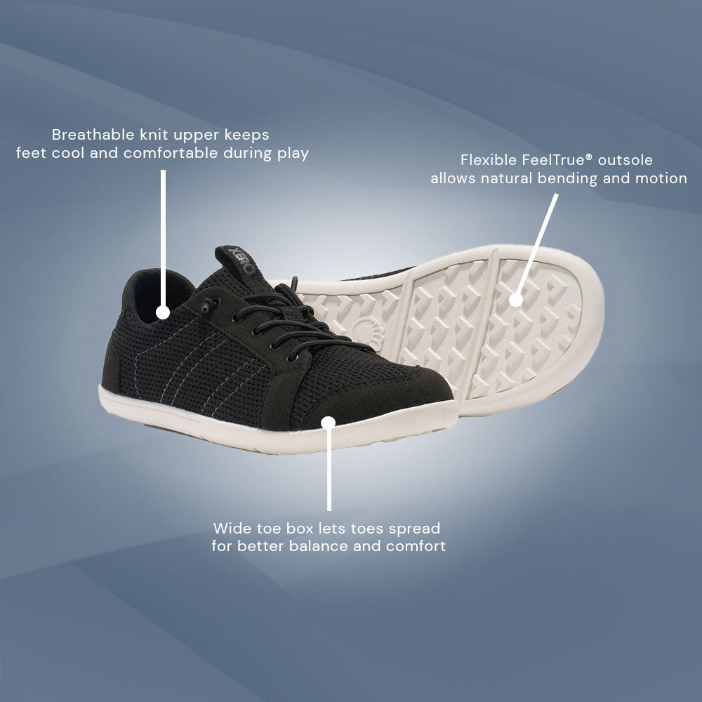 XeroShoes - Dillon Knit Sneakers - Big Kids - Black