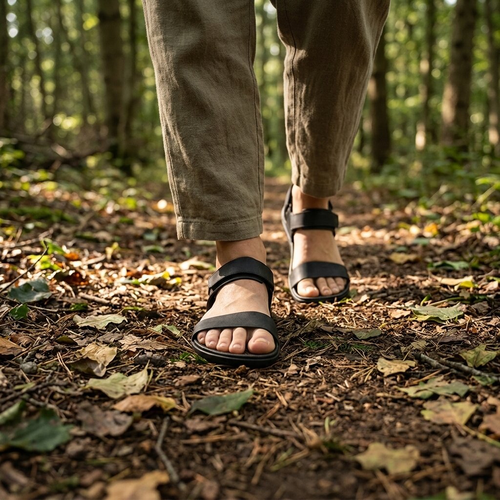 Vivobarefoot Sensus Yin Sandal (Womens) - Obsidian