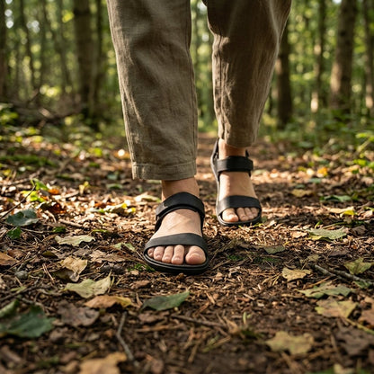Vivobarefoot Sensus Yin Sandal (Womens) - Obsidian