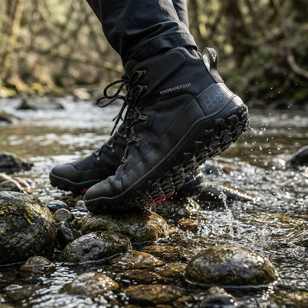 Vivobarefoot Tracker Textile AT II Waterproof - Obsidian (Mens)