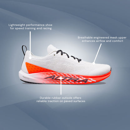 Altra - Vanish Pulse - White/Black/Firey Coral- Mens
