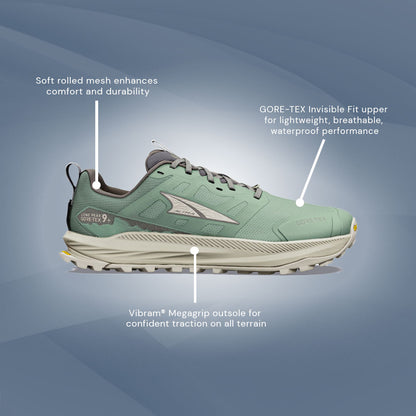 Altra - Lone Peak 9+ GTX Waterproof - Sea Spray/Island Fossil - Mens