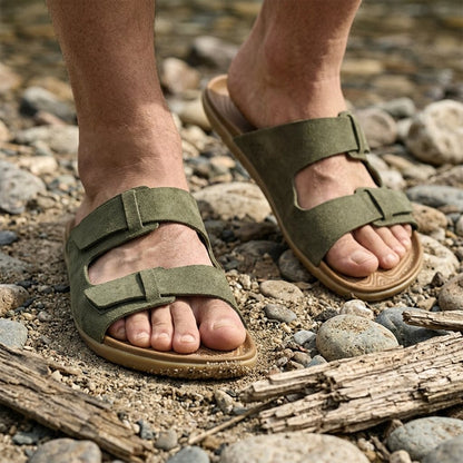 Vivobarefoot - Sensus Yin Slide (Mens) - Dark Olive