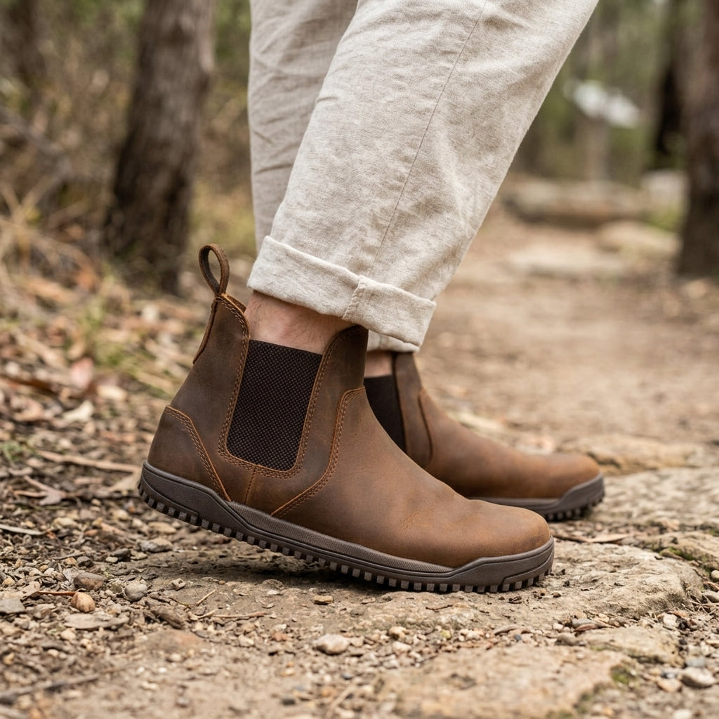 XeroShoes - Ridgeway Leather Chelsea Boot - Womens - Brown