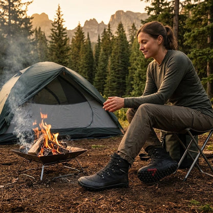 Vivobarefoot Tracker Textile AT II Waterproof - Obsidian (Womens)