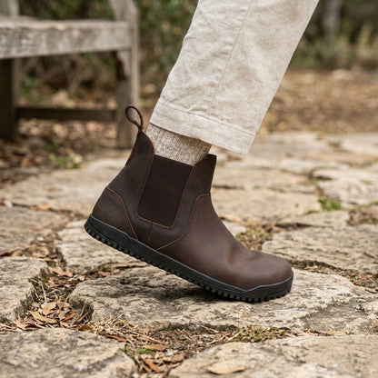 XeroShoes - Ridgeway Leather Chelsea Boot - Mens - Dark Brown