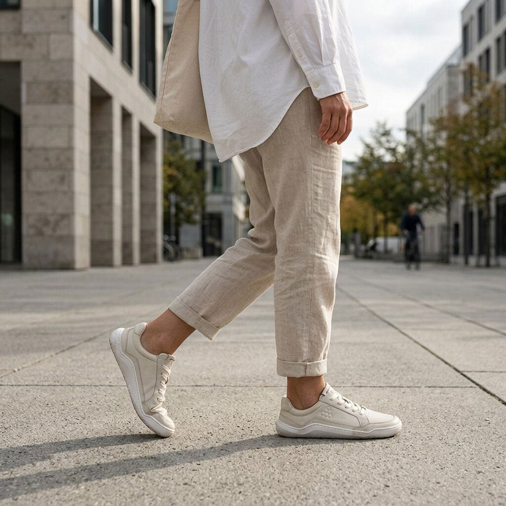 Vivobarefoot Gobi III Sneaker Leather (Womens) - Limestone