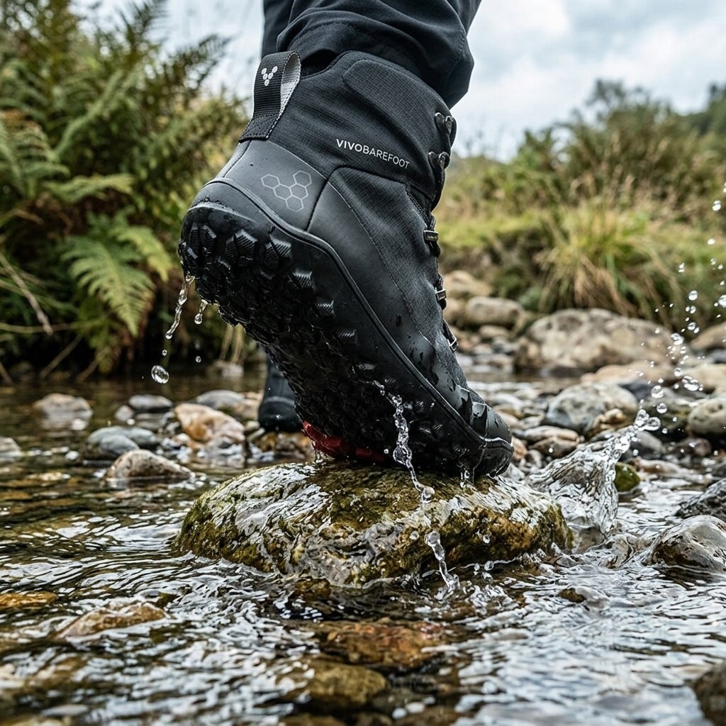 Vivobarefoot Tracker Textile AT II Waterproof - Obsidian (Mens)