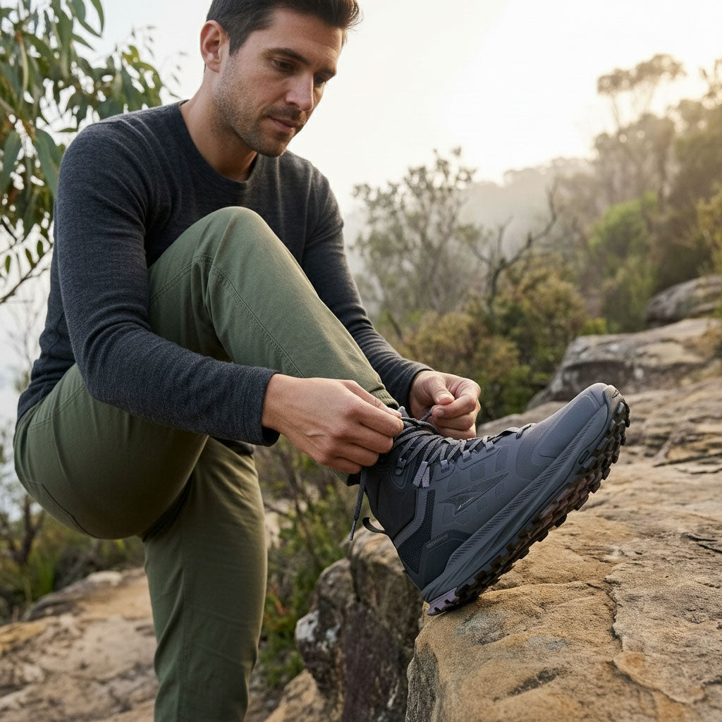 Altra - Lone Peak 9 Waterproof Mid Black/Grey - Mens