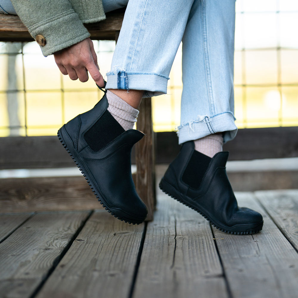 XeroShoes - Ridgeway Leather Chelsea Boot - Womens - Black