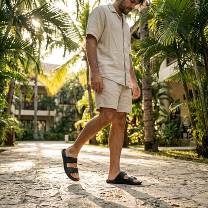 Vivobarefoot - Sensus Yin Slide (Mens) - Obsidian