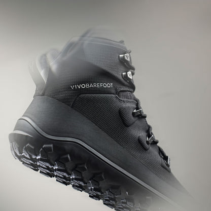 Vivobarefoot Tracker Textile AT Waterproof - Obsidian (Mens)
