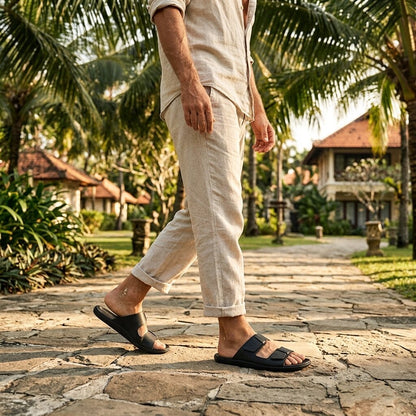 Vivobarefoot - Sensus Yin Slide (Mens) - Obsidian