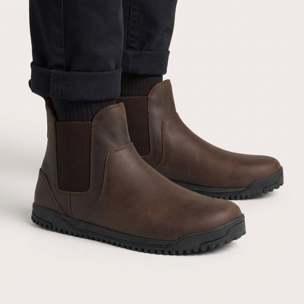 XeroShoes - Ridgeway Leather Chelsea Boot - Mens - Dark Brown