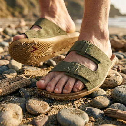 Vivobarefoot - Sensus Yin Slide (Mens) - Dark Olive