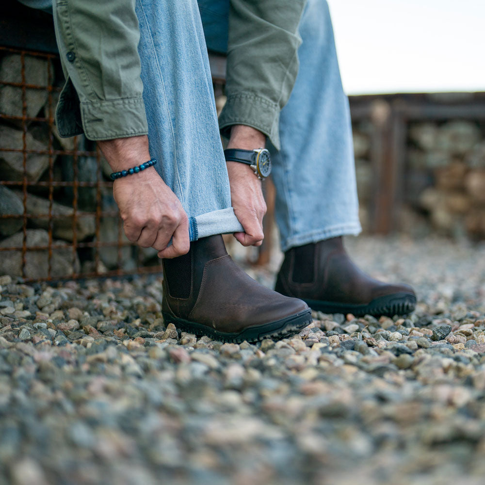 XeroShoes - Ridgeway Leather Chelsea Boot - Mens - Dark Brown