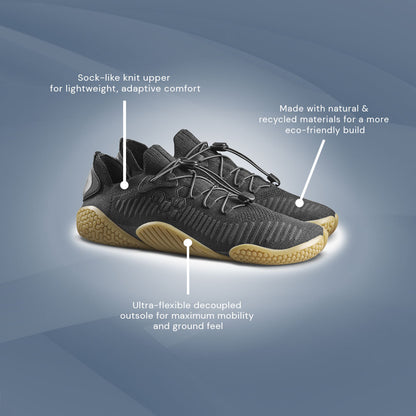 Vivobarefoot Motus Flex Natural (Womens) - Obsidian