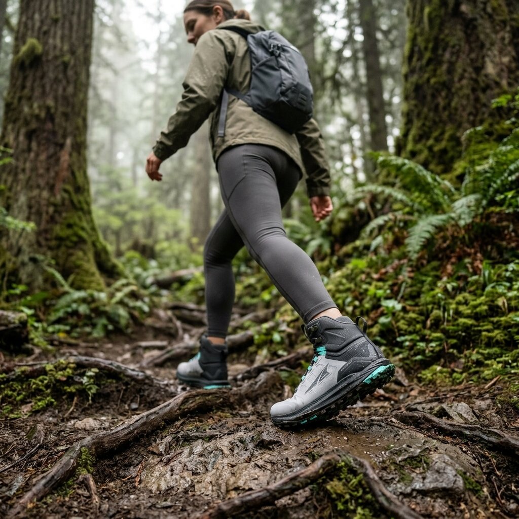 Altra - Lone Peak 9 Waterproof Mid - Black/Grey - Womens