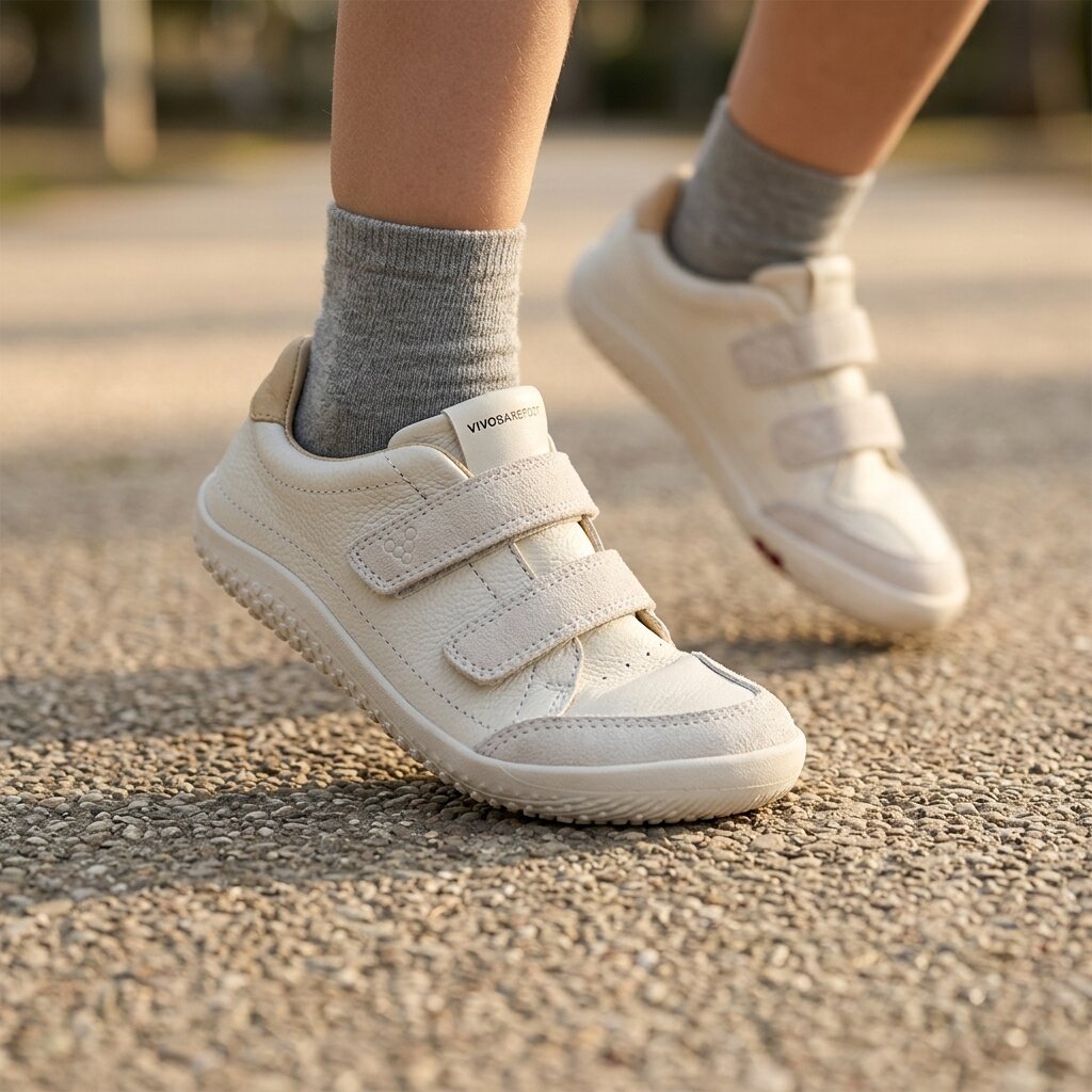Vivobarefoot - Gobi Sneaker Kids - Limestone