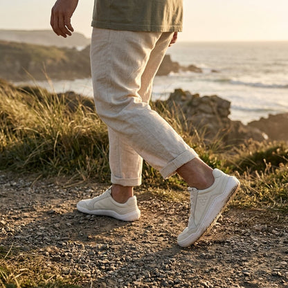 Vivobarefoot Gobi III Sneaker Leather (Mens) - Limestone