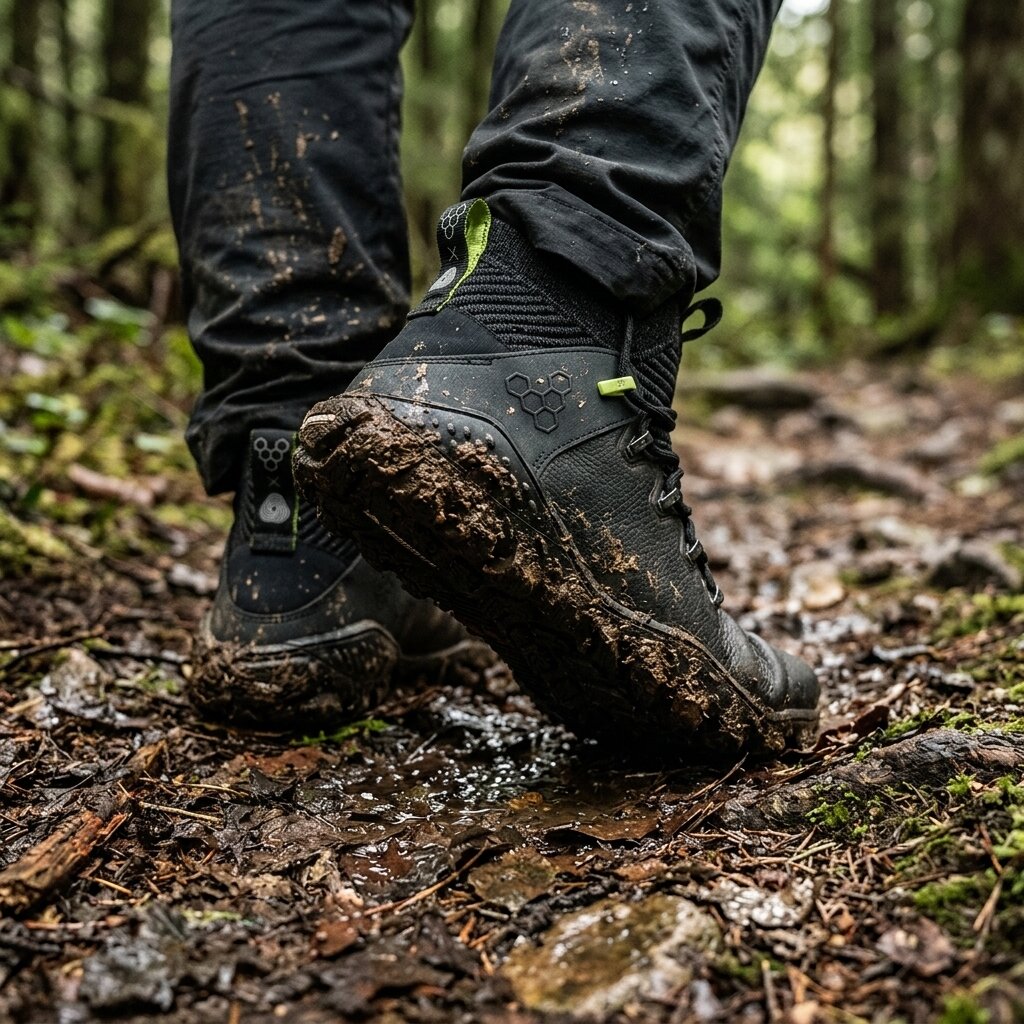 Vivobarefoot Magna Forest ESC (Mens) - Obsidian/Lime