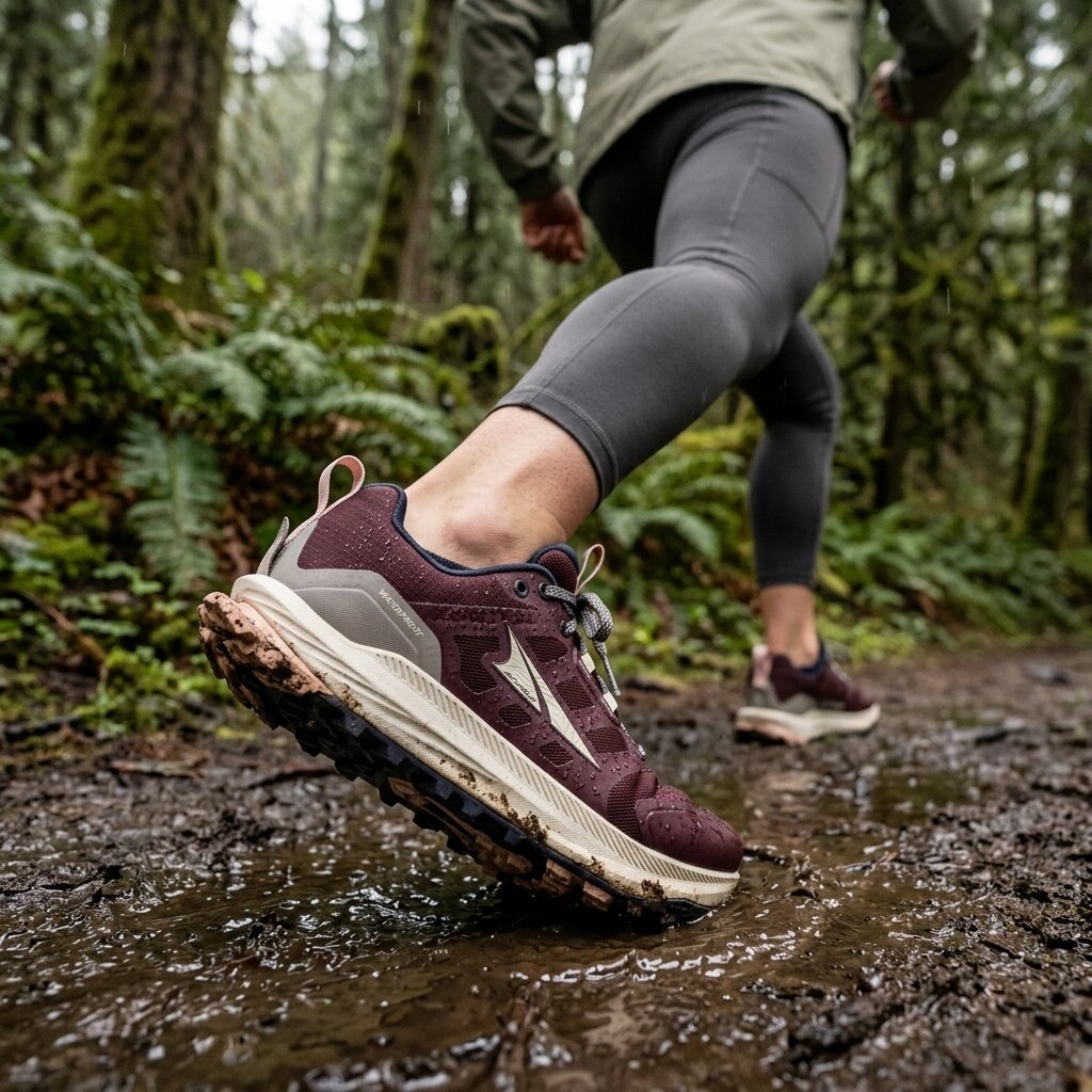 Altra - Lone Peak 9 Waterproof Low - Maroon - Womens