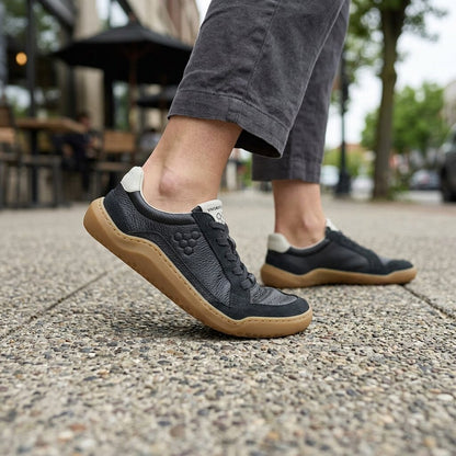 Vivobarefoot Gobi III Sneaker Leather (Womens) - Obsidian