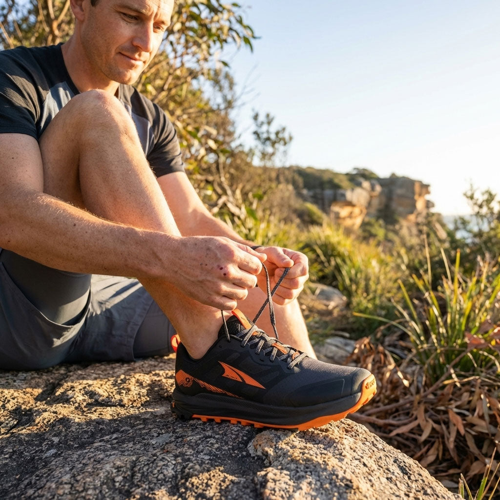 Altra - Lone Peak 9+ Black/Orange - Mens