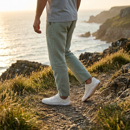 Vivobarefoot Gobi III Sneaker Leather (Mens) - Limestone