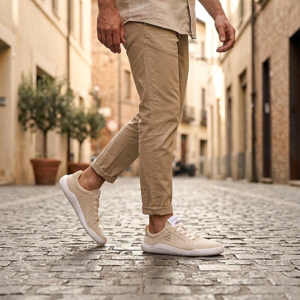 Vivobarefoot Gobi II Sneaker Premium Leather (Mens) - Sand-Fig