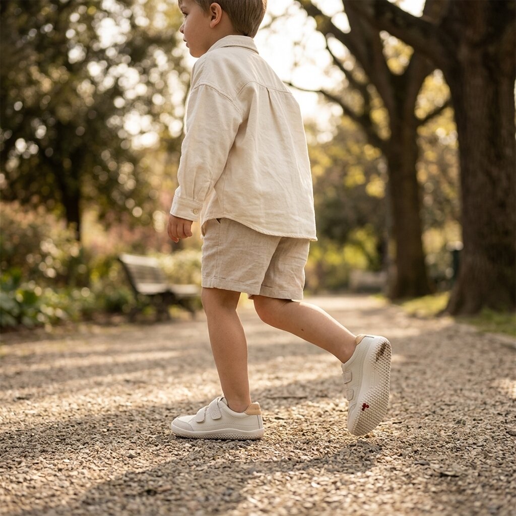 Vivobarefoot - Gobi Sneaker Kids - Limestone