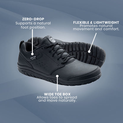 Lems - Primal Zen Leather - Black (Unisex)