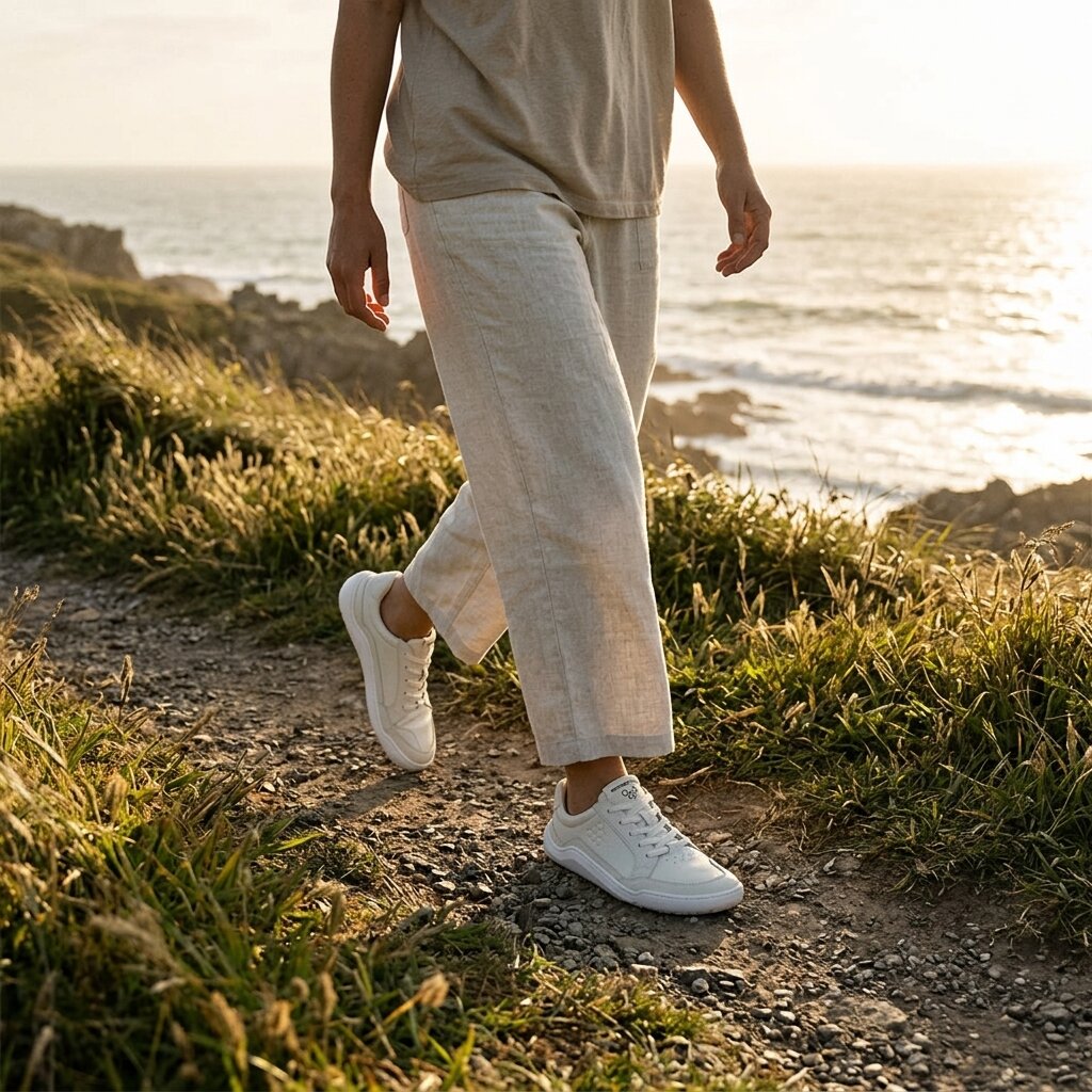 Vivobarefoot Gobi III Sneaker Leather (Mens) - Limestone