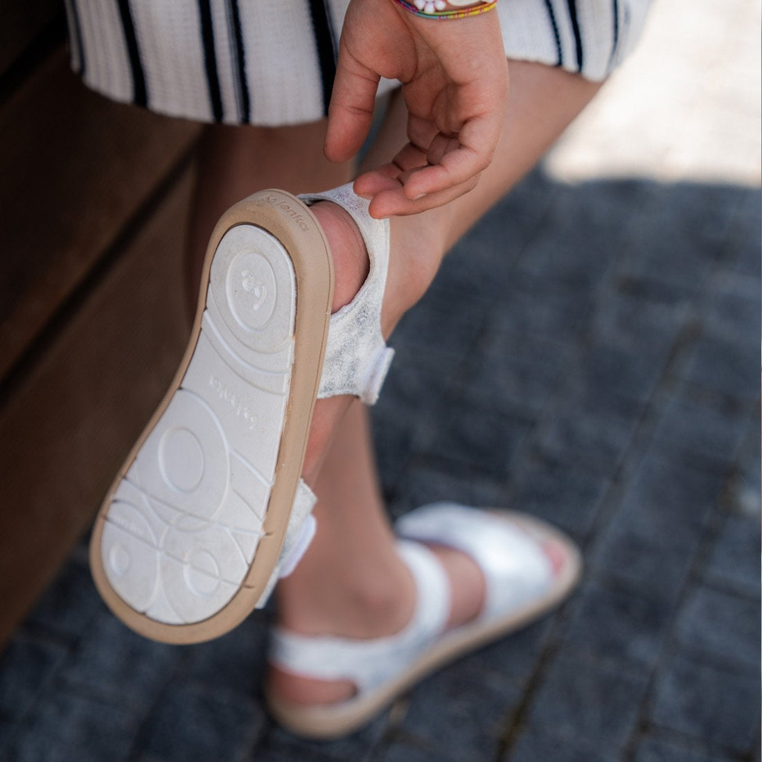 Be Lenka - Miami - Off-White Sparkle (Junior)