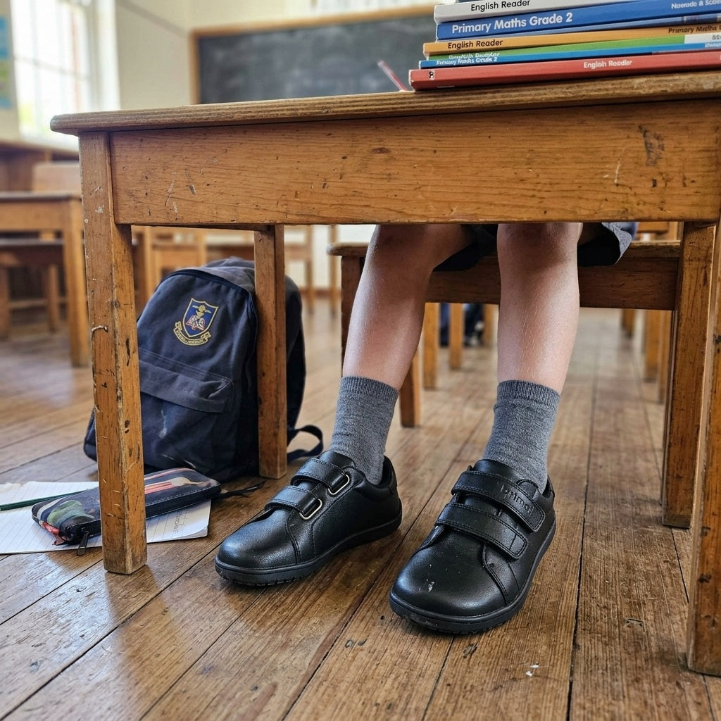 Bprimal Kids - Classic 2.0 - Blackout (Leather) School Shoes