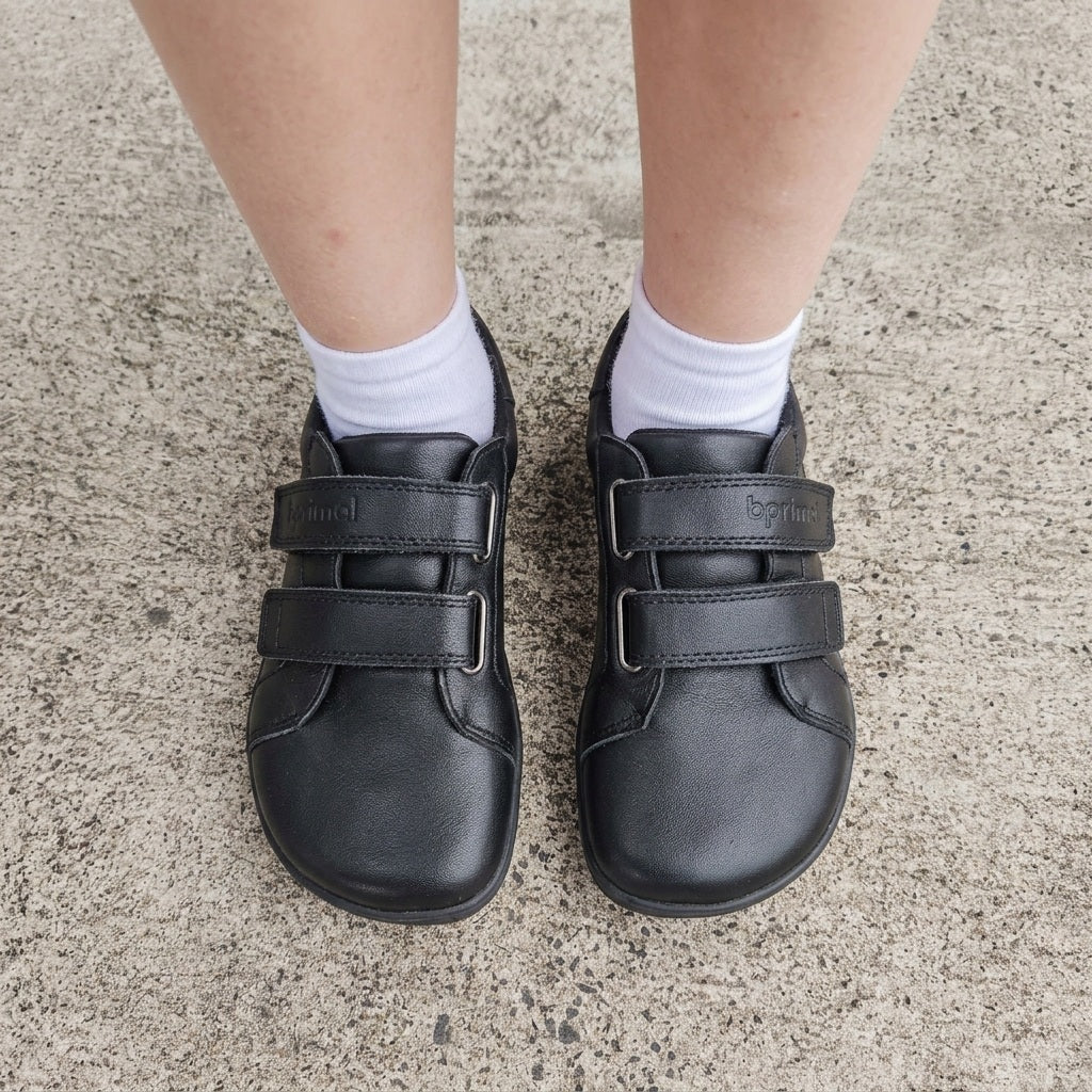 Bprimal Kids - Classic 2.0 - Blackout (Leather) School Shoes