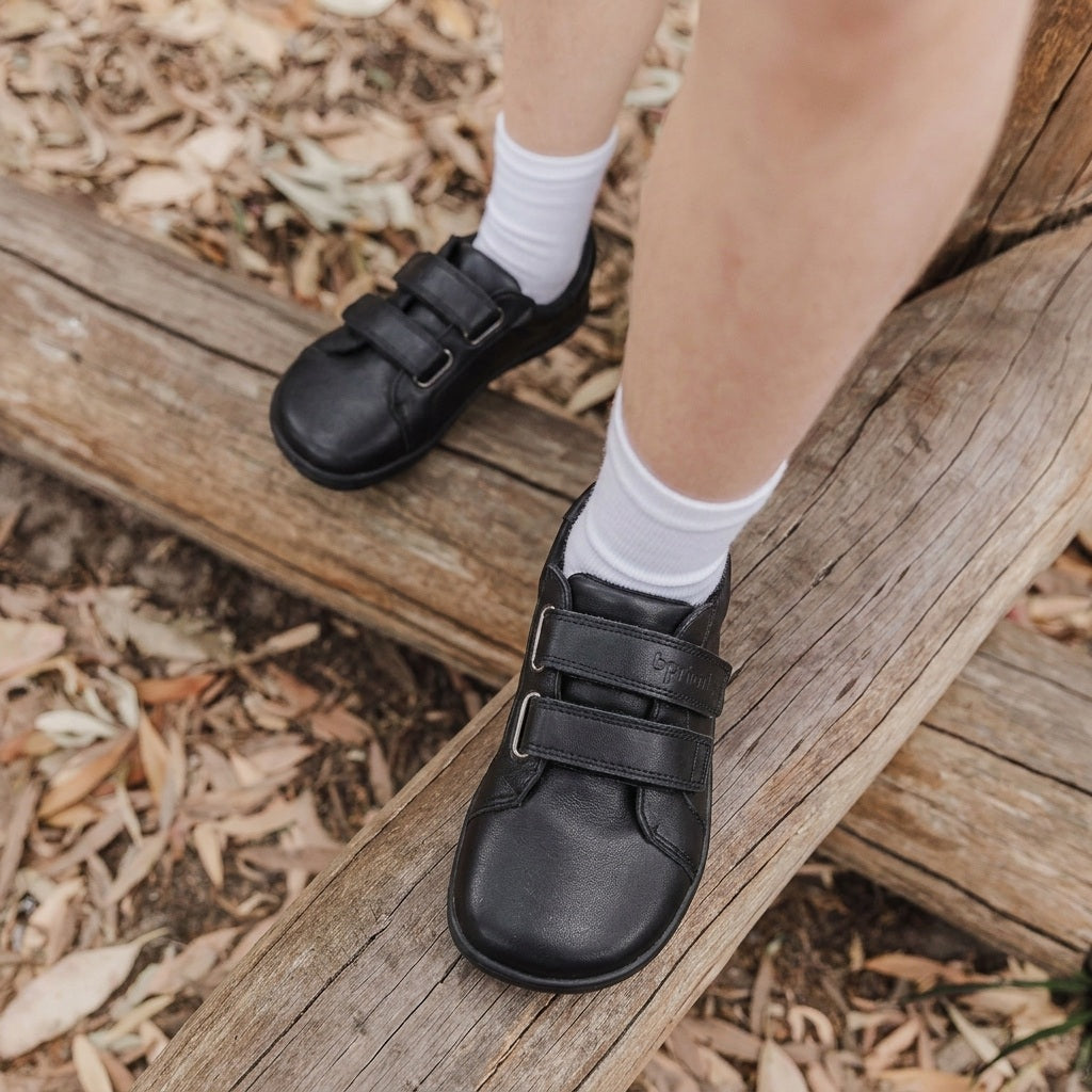 Bprimal Kids - Classic 2.0 - Blackout (Leather) School Shoes